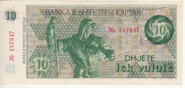 ALBANIA.  10 Lek -Valute   P49a     ND 1992   " Steel Worker + Hydroelectric Generator At Back "   UNC - Albania