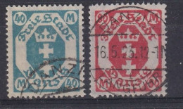 Delcampe - DANZIG 1923 - Canceled - Mi 138, 140 - Afgestempeld