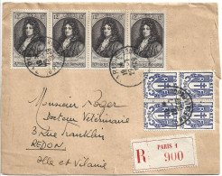 Lettre 29-7-1949 Timbres N°848 - Covers & Documents