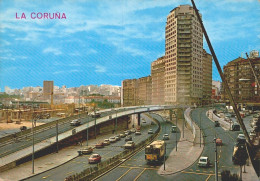 Delcampe - LA CORUÑA, Galicia - Avenida Del Generalisimo  (2 Scans) - La Coruña