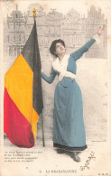 [-5%] FOLKLORE - La Brabançonne - Grand Place De Bruxelles - Drapeau Belge - Allégorie - Hymne Belge - Carte Postale Anc - Musik