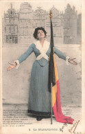[-5%] FOLKLORE - La Brabançonne - Grand Place De Bruxelles - Drapeau Belge - Hymne National - Carte Postale Ancienne - Musik
