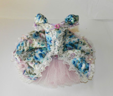 BALLET TUTU Miniature - Lilac & Blue Floral Design - Handmade Collectible Gift - Altri & Non Classificati