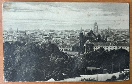 Wilna - Vilnius - Seltene Aussicht Links Die Synagoge ( Synagogue ) Und Rechts Die Kirche - Gelaufen Den 28.8.1916 - Litouwen