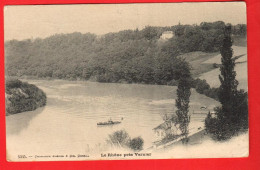 FPK-31  Le Rhône Près De Vernier. Bateau. Cachet Militaire. - Vernier