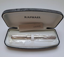 PENNA STILOGRAFICA RAPHAEL TUTTA ARGENTO 925 2010 VINTAGE FOUNTAIN PEN BOXED - Lapiceros