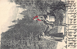 Suisse - Champéry (VS) Paysannes - Cheval - Foulard Rouge - Ed. Jullien Frères 1226 - Champéry