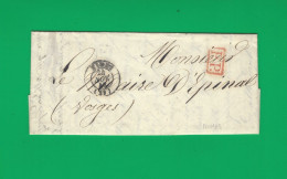 LAC 1848 De Nimes Alpes Maritimes Pour Mr Le Maire D’Epinal Vosges Port Payé LONGUE LETTRE V.TEXTE - 1801-1848: Vorläufer XIX