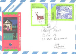 Argentina Air Mail Cover With Special Cancellation And Stamps, 1998 - Briefe U. Dokumente