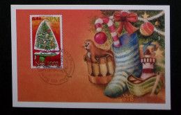 CL, Carte Maximum, Premier Jour, Saint Pierre & Miquelon, SPM, 975 Saint Pierre, 27. XI. 2002, Noël 2002 - Maximum Cards