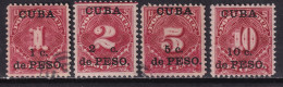 1899 CUBA ADMINISTRACIÓN AMERICANA. FISCALES SERIE COMPLETA CIFRAS*/º. VER - Gebraucht