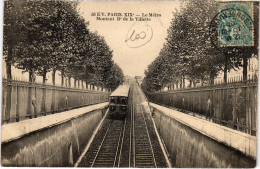 Delcampe - CPA PARIS 10e - Le Métro Montant, Boulevard De La Villette (82059) - Pariser Métro, Bahnhöfe