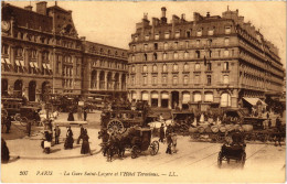 Delcampe - CPA PARIS 10e - La Gare Saint-Lazare Et L'Hotel Terminus (81830) - Pariser Métro, Bahnhöfe