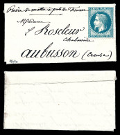 O 53ème BALLONS DES GRAVILLIERS, Lettre Avec Texte De Paris Le 12 Novembre 1870 Adressée Par Alfred Roseleur à Sa Femme  - Newspapers