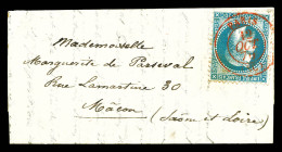 O LE JEAN BART N°1', 20c Lauré Obl Càd Rouge 'PARIS SC' De Paris Le 12 Oct 70 Pour Mâcon, Au Verso Arrivée Le 16 Oct 187 - Newspapers