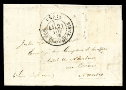 O LA VILLE D'ORLEANS' (repêchage De Mandal), Courrier Accidenté Avec Timbre Tombé Par Immersion, Càd Paris/MONTROUGE Du  - Newspapers