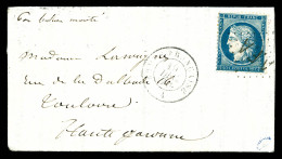 O LE LAVOISIER', 20c Siège Obl Losange 'A.F.A' + Càd 'ARMEE FRANCAISE' Du 19 Dec 1870 Sur Lettre Pour Toulouse, Arrivée  - Newspapers