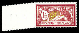 ** N°121, 1F Merson: Dentelé Sur 3 Cotés. SUP (certificat)  Qualité: ** - Unused Stamps