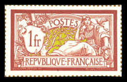 (*) N°121, 1F Merson, Tirage Sur Bristol Dentelure Figurée. TB  Qualité: (*)  Cote: 350 Euros - Unused Stamps