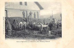 HAUTERIVE (FR) Ecole D'agriculture - Groupe D'élèves Au Travail - Ed. Burgy Lith. Saint-Imier 2090 - Hauterive