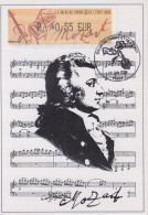 Carte  Maximum   Vignette  LISA    FRANCE   MOZART    Salon  Du  Timbre  Et  De  L' Ecrit    PARIS  2006 - 1999-2009 Vignettes Illustrées