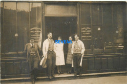08015 - CARTE PHOTO - COMMERCE DEVANTURE - Vente Détail Plâtre Chaux Carrelage - Tiendas