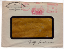 B361 Hungary Company Letter 1930 Budapest GOLDBERGER SÁM. F. és Fiai, Red Meter Frankotyp EMA Freistempel - Automatenmarken [ATM]