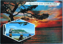Delcampe - UK GREAT BRITAIN UNITED KINGDOM SPAIN GIBRALTAR THE ROCK CARD POSTKARTE POSTCARD ANSICHTSKARTE CARTOLINA CARTE POSTALE - Gibraltar
