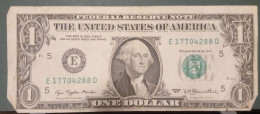 STATI UNITI - UNITED STATES - 1 US $ 1 DOLLARO  WASHINGTON  WYSIWYG  - N° SERIALE E17704288D - CARTAMONETA - PAPER MONEY - Other & Unclassified