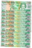 Cayman Islands 10x 5 Dollars 2018 UNC "D/3" McTaggart/Scotland - Isole Caiman
