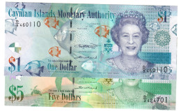 SET Cayman Islands 1 & 5 Dollars 2018 UNC "McTaggart/Scotland" - Isole Caiman
