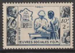 1950 - TOGO - OEUVRES SOCIALES - YVERT N° 254 * MLH - COTE = 5 EUR - 1950 Œuvres Sociales De La France D'Outre-Mer