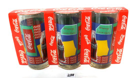 C288 COOELCTION - VERRE COCA COLA TRIPLE - Tazas & Vasos