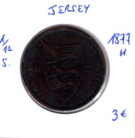 Delcampe - Jersey. 1/12e De Shilling. 1877H - Jersey