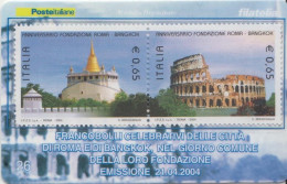 Delcampe - Italy Set On Philatelic Card From 2004 - Monuments
