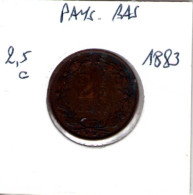 Pays Bas. 2 Cents 1/2. 1883 - 2.5 Cent