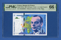 France - 50 Francs Antoine De Saint Exupéry 1994 P157Ab PMG 66 EPQ Gem Uncirculated - 50 F 1992-1999 ''St Exupéry''
