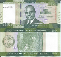 Liberia 100 Dollars 2017 P 35 UNC - Liberia
