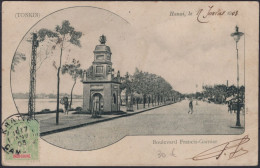 INDOCHINE N° 17 SUR CP POUR REIMS AVEC CAD KRATIE CAMBODGE DU 17/01/1903 - Storia Postale