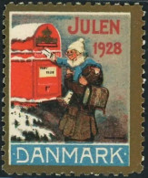 Denmark Christmas Seal 1928  MNH Stamp (**) - Fiscali