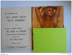 Delcampe - Kalender 1984 Reclame B.C. Johny Boys Aalst Naakt Nue - Petit Format : 1981-90