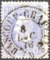 [O SUP] N° 31, Superbe Obl Centrale DC 'Bascoup Chapelle' - 1869-1883 Leopold II