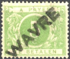 [O SUP] TX3, Superbe Obl Centrale Griffe 'WAVRE' - Stamps