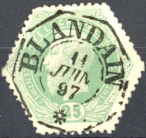 [O SUP] TG4, 25c Vert - Superbe Obl Centrale 'Blandain' - Telegraph [TG]