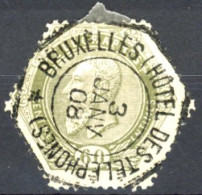 [O SUP] TG14, 60c Olive - Superbe Obl Centrale 'Bruxelles (hotel Des Telephones)' - Telegraph [TG]