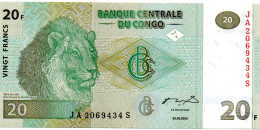 Congo 20 Francs 2003 Unc - Republic Of Congo (Congo-Brazzaville)