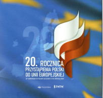 POLAND 2024 POLISH POST SPECIAL LIMITED EDITION FOLDER: POLAND'S 20TH ANNIVERSARY OF ACCESSION TO THE EUROPEAN UNION MS - Briefe U. Dokumente