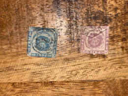 Timbres Poste Danemark 1854 NON DENTELE - Autres & Non Classés