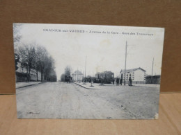 ORADOUR SUR VAYRES (87) Avenue De La Gare Gare Des Tramways Tram - Oradour Sur Vayres