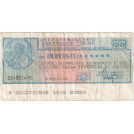 Italie, 200 Lire, 1976-12-20, TB - [10] Checks And Mini-checks